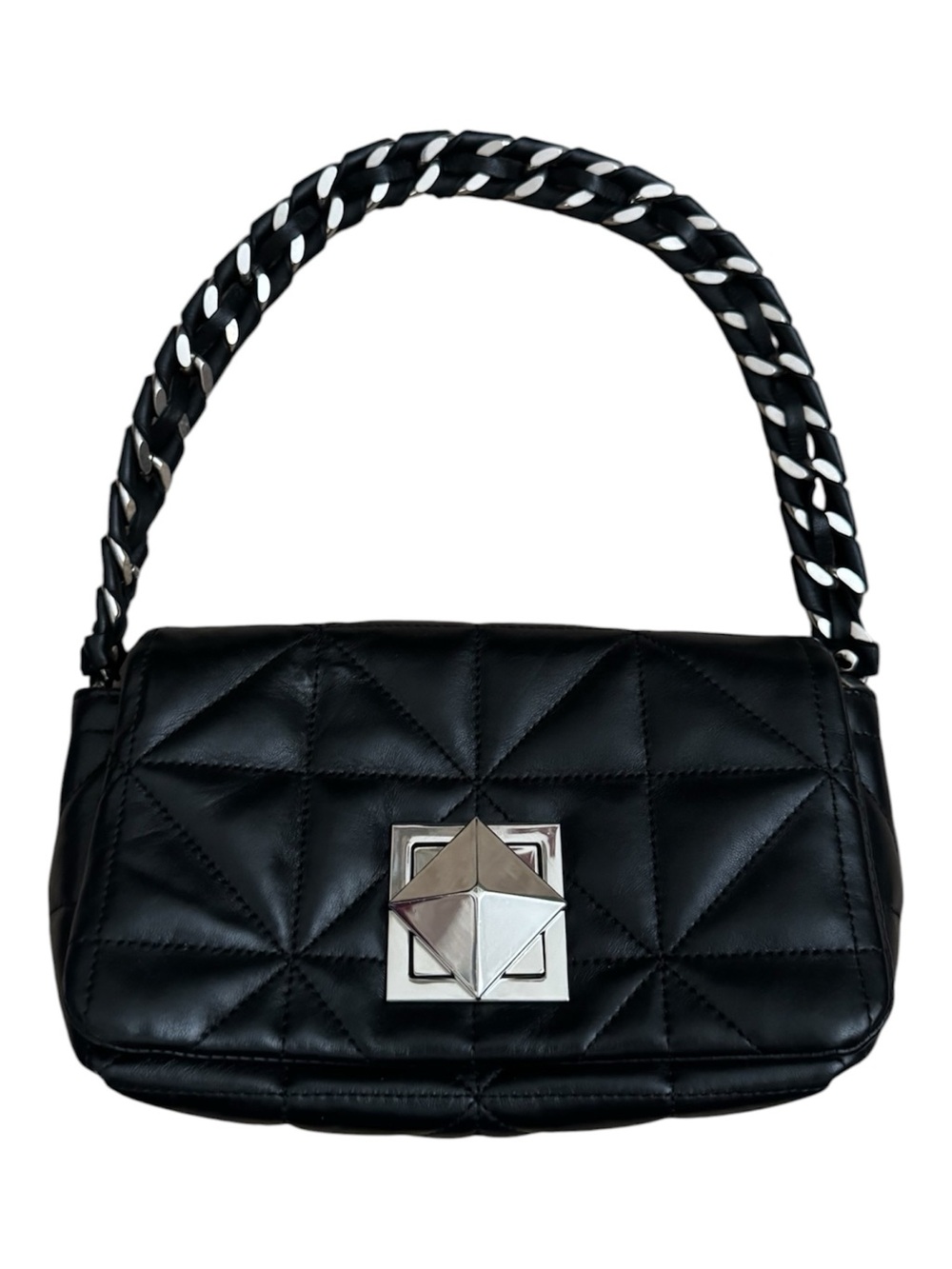 Sonia Rykiel Quilted Leather Chain Shoulder Bag